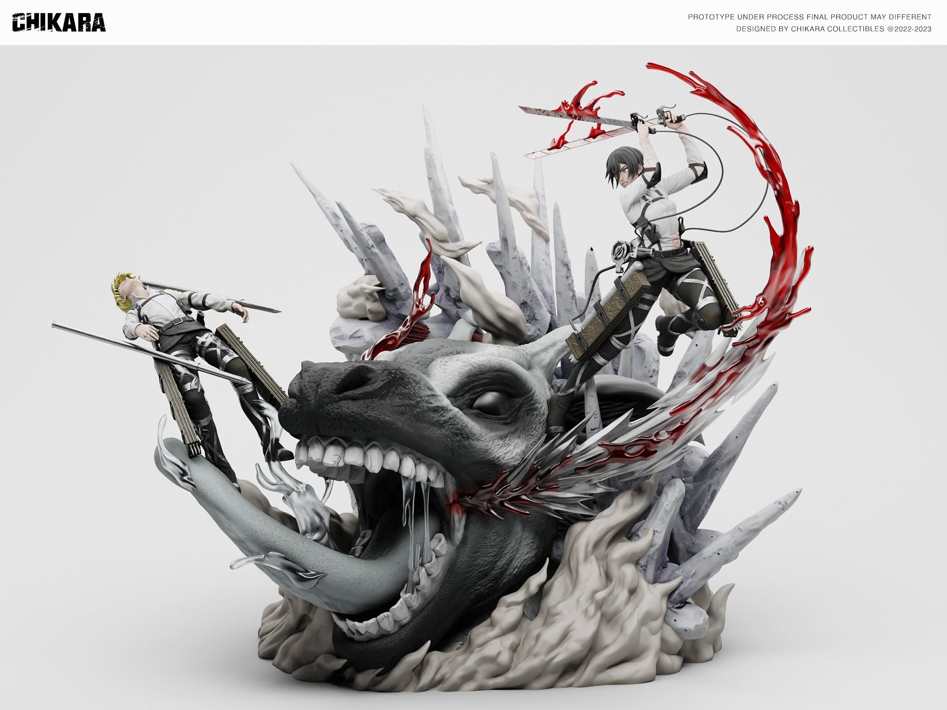 Mikasa & Armin - Attack On Titan - Chikara Studio resin statue Chikara Studio anime figure