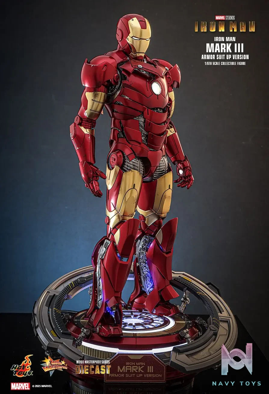 Hottoys – Iron Man Mark III (Armor Suit Up Version) 1/6th scale Collectible Figure MMS825D72 (Licensed)
