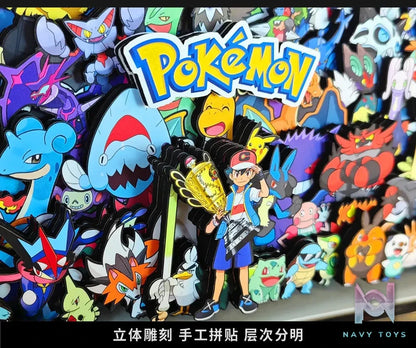 KALA HOME Studio – Pokémon Multiple Characters #18 3D Decorative Painting Pokémon