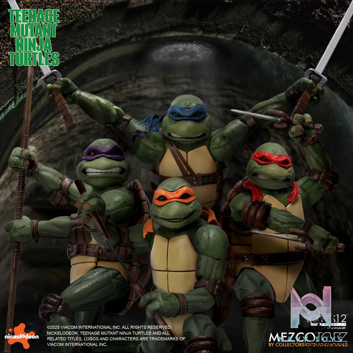 Mezco Studio – Teenage Mutant Ninja Turtles (1990) Boxed Set 1/12 Action Figure (Licensed)