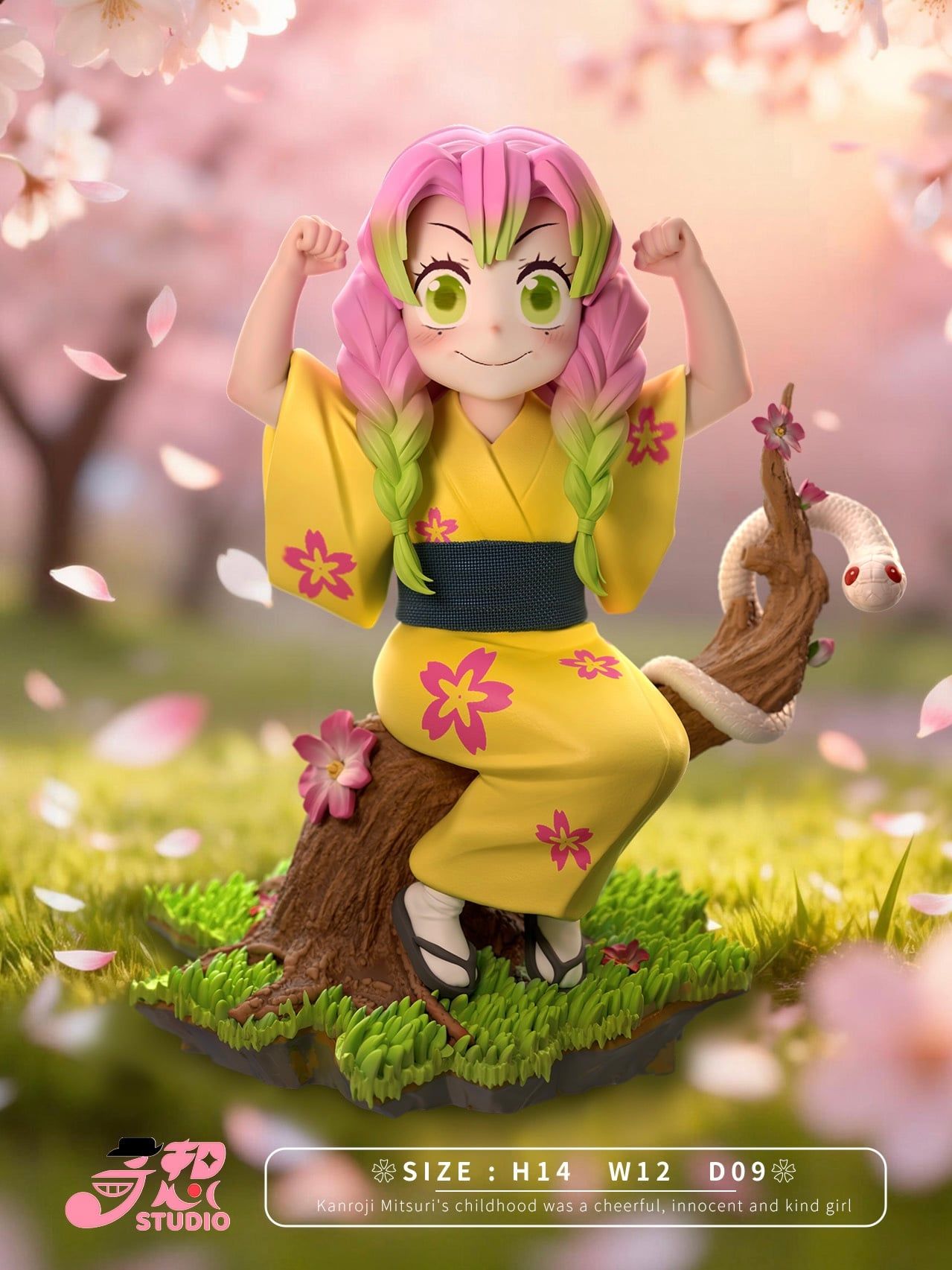 Childhood Mitsuri Kanroji - Kimetsu no Yaiba - QiXiang Studio resin statue QiXiang Studio anime figure