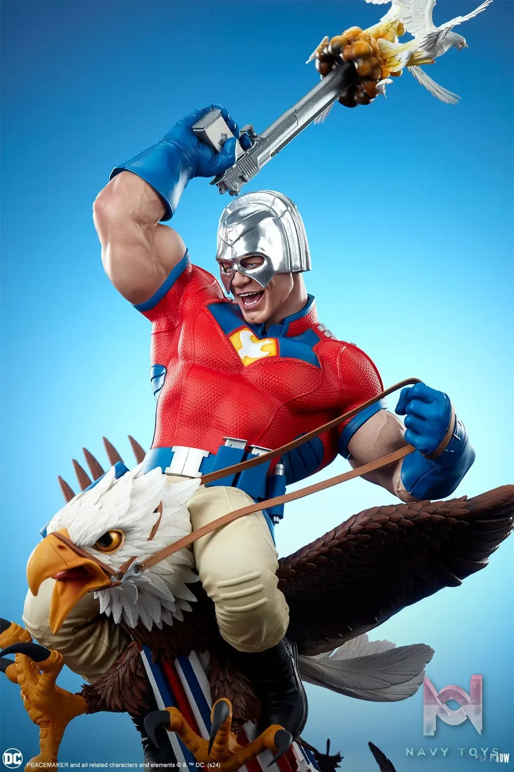 Sideshow Collectibles – Suicide Squad Peacemaker Eat Peace Statue (Licensed)