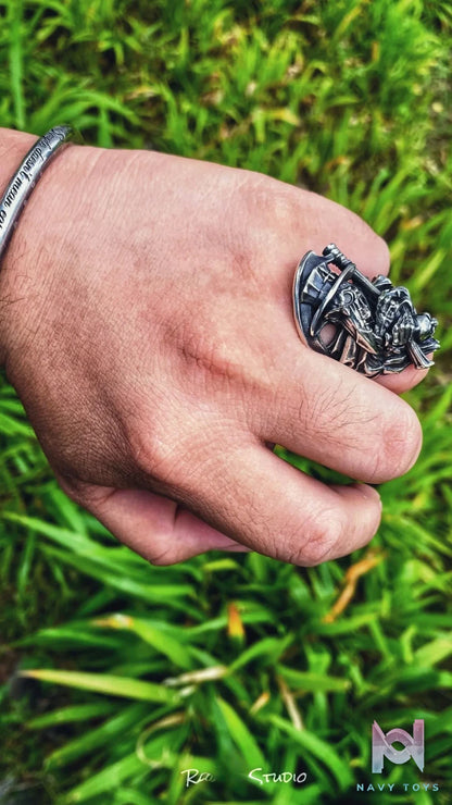 Raven Studio (silver jewelry) – Exclusive Design “HUNTER” Plague Doctor Ring Original