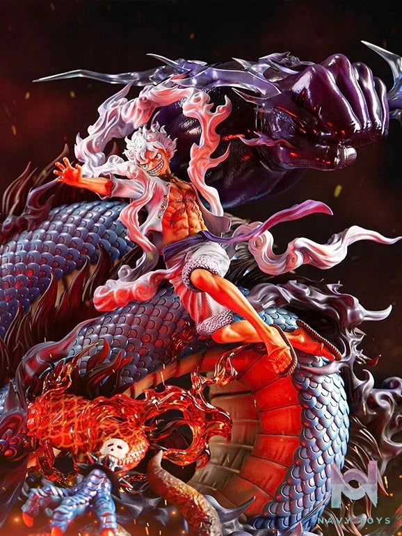 Luffy Nika vs Kaido Dragon - One Piece - OPM Studio resin statue opm studio anime figure