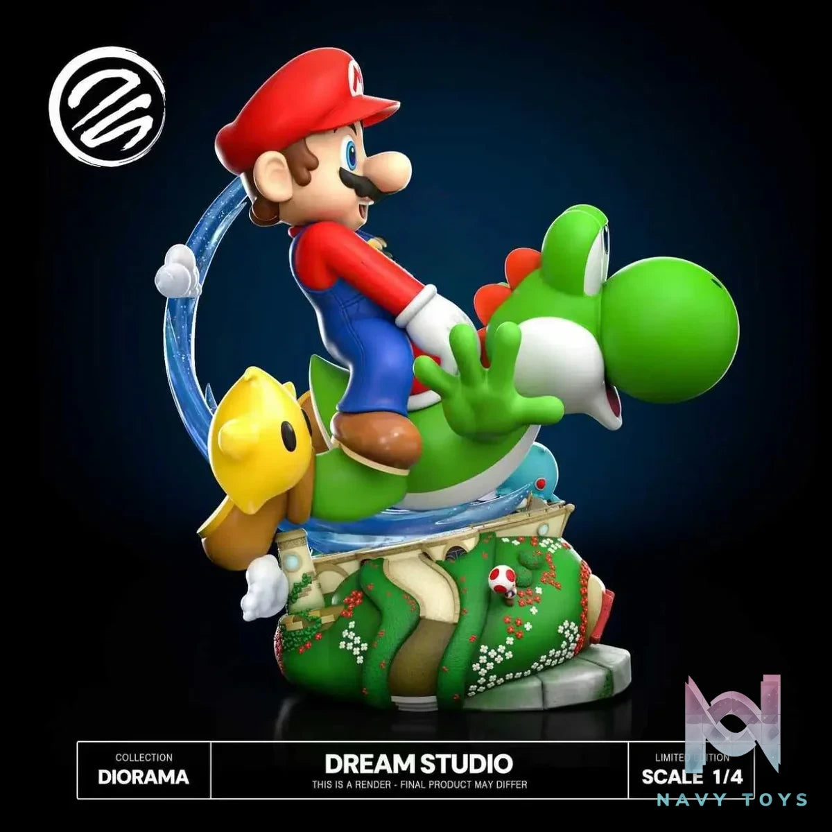 Mario X Yoshi Super Mario Galaxy 2 - Dream Studio resin statue Navy Toys anime figure