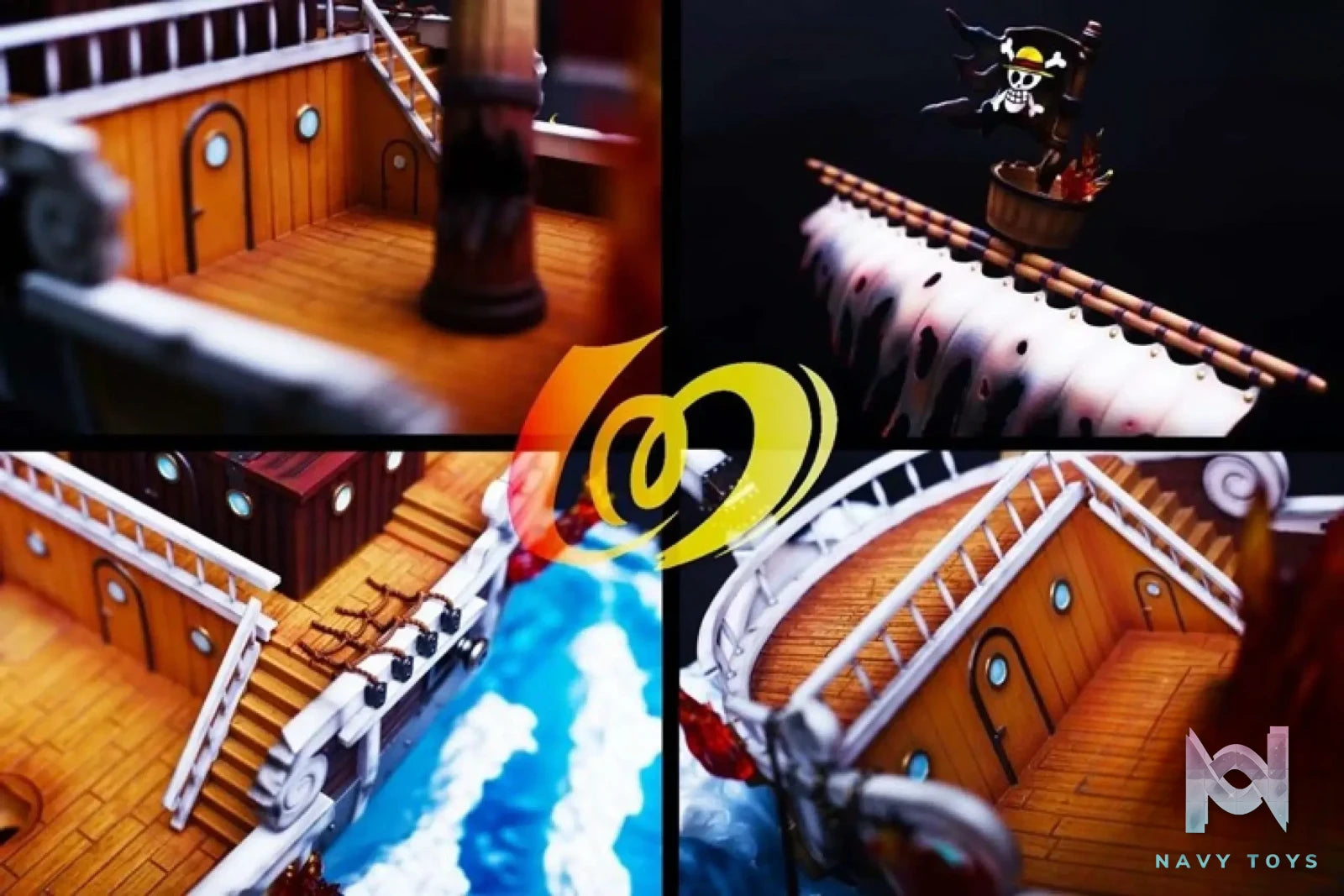 100 Studio – One Piece Luffy And Going Merry