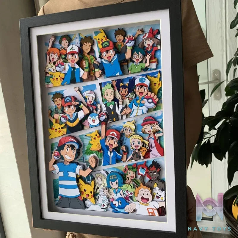 KALA HOME Studio – Pokémon Multiple Characters #05 3D Decorative Painting Pokémon