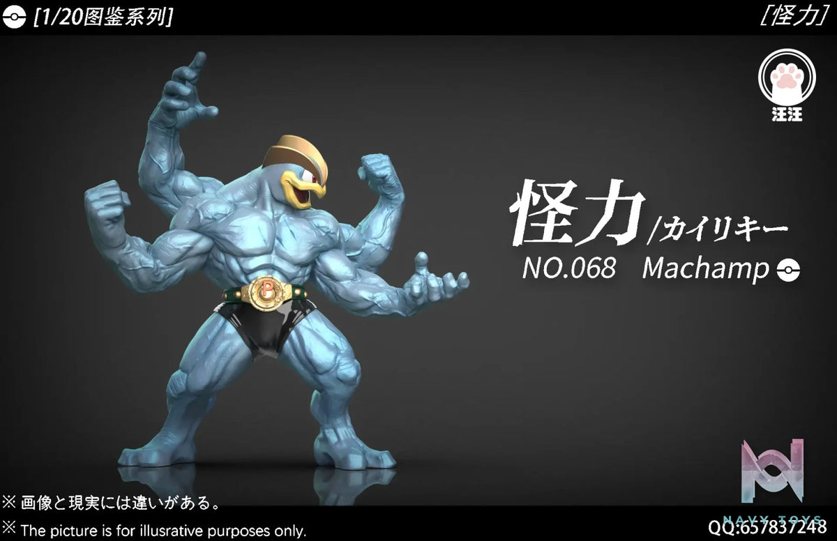 Wang Wang Studio – Pokémon Ring Boxing Champion Machamp 1/20 Pokédex