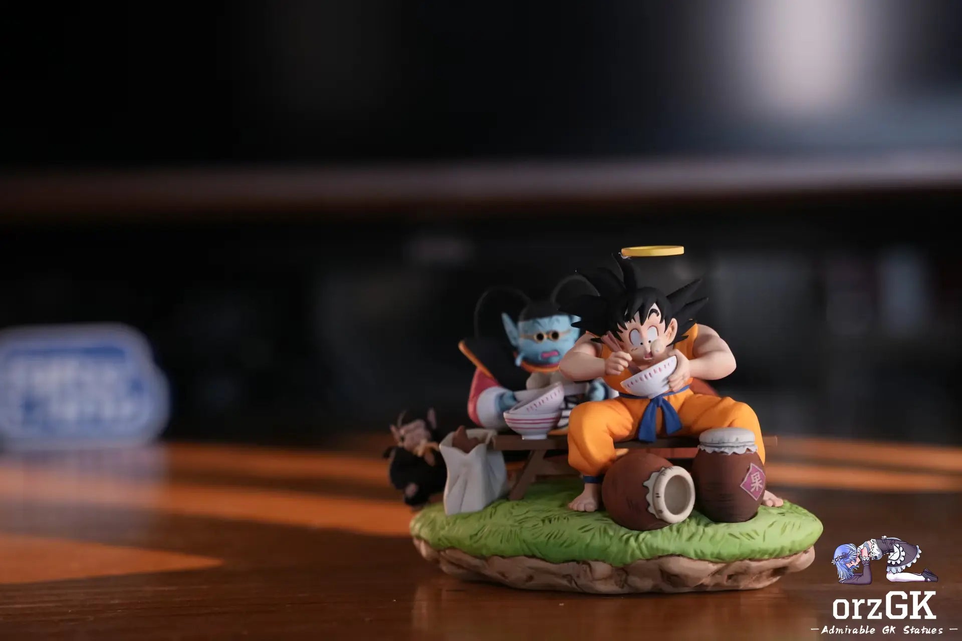 SENZUBEAN Studio - King Kai Planet Eating Dragon Ball resin statue Navy Toys anime figure