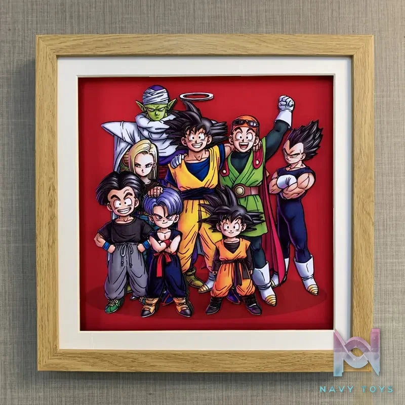 KALA HOME Studio – Dragon Ball Multiple Characters #07 3D Decorative Painting Dragon Ball