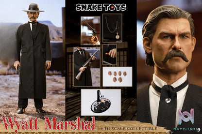 SNAKE TOYS Studio – 1/6 Collectible Figure Classic Series Western Cowboy TOMBSTONE Wyatt Marshal Deluxe Edition SCB02 (Licensed)