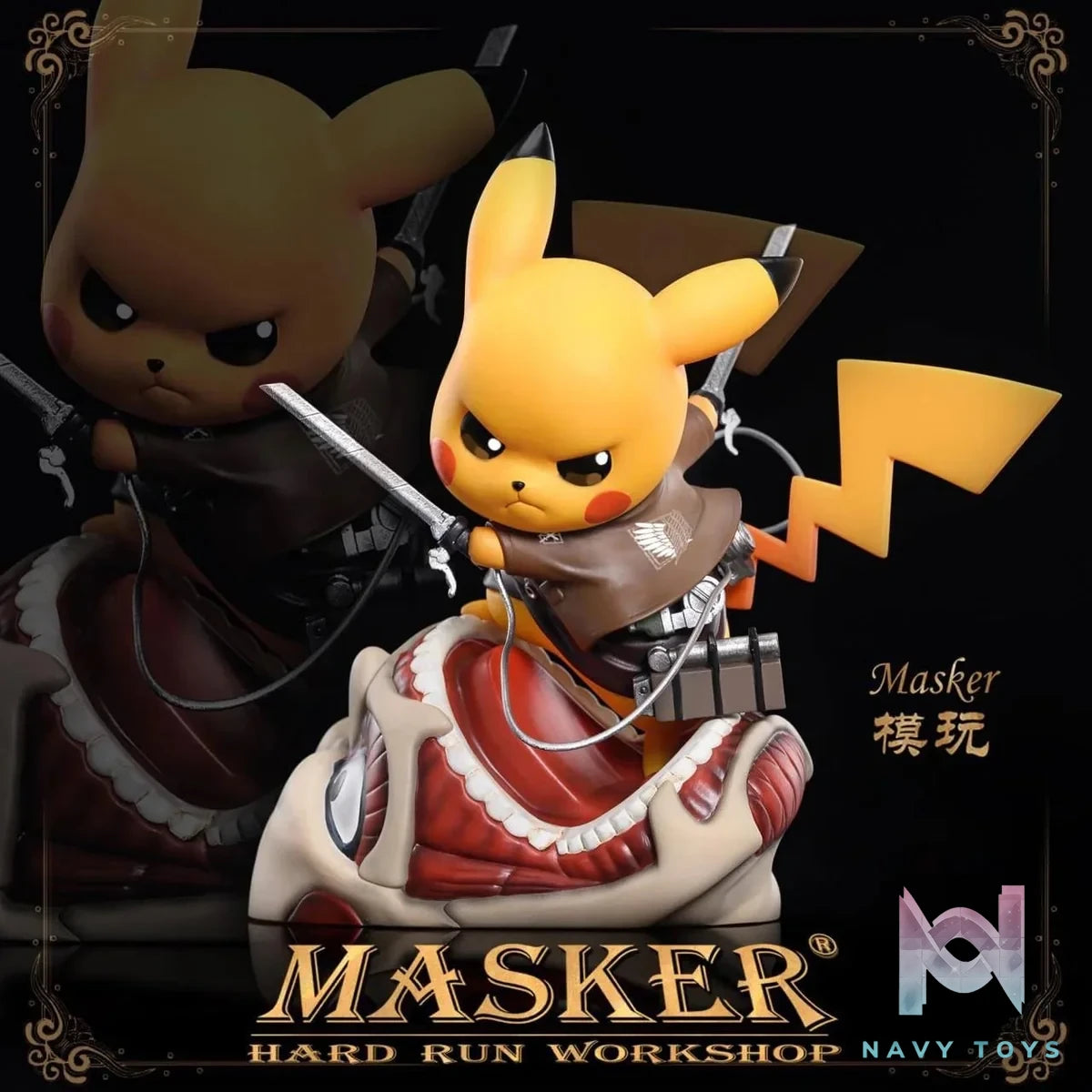 Pikachu Attack on Titan - Masker Studio resin statue Masker Studio anime figure