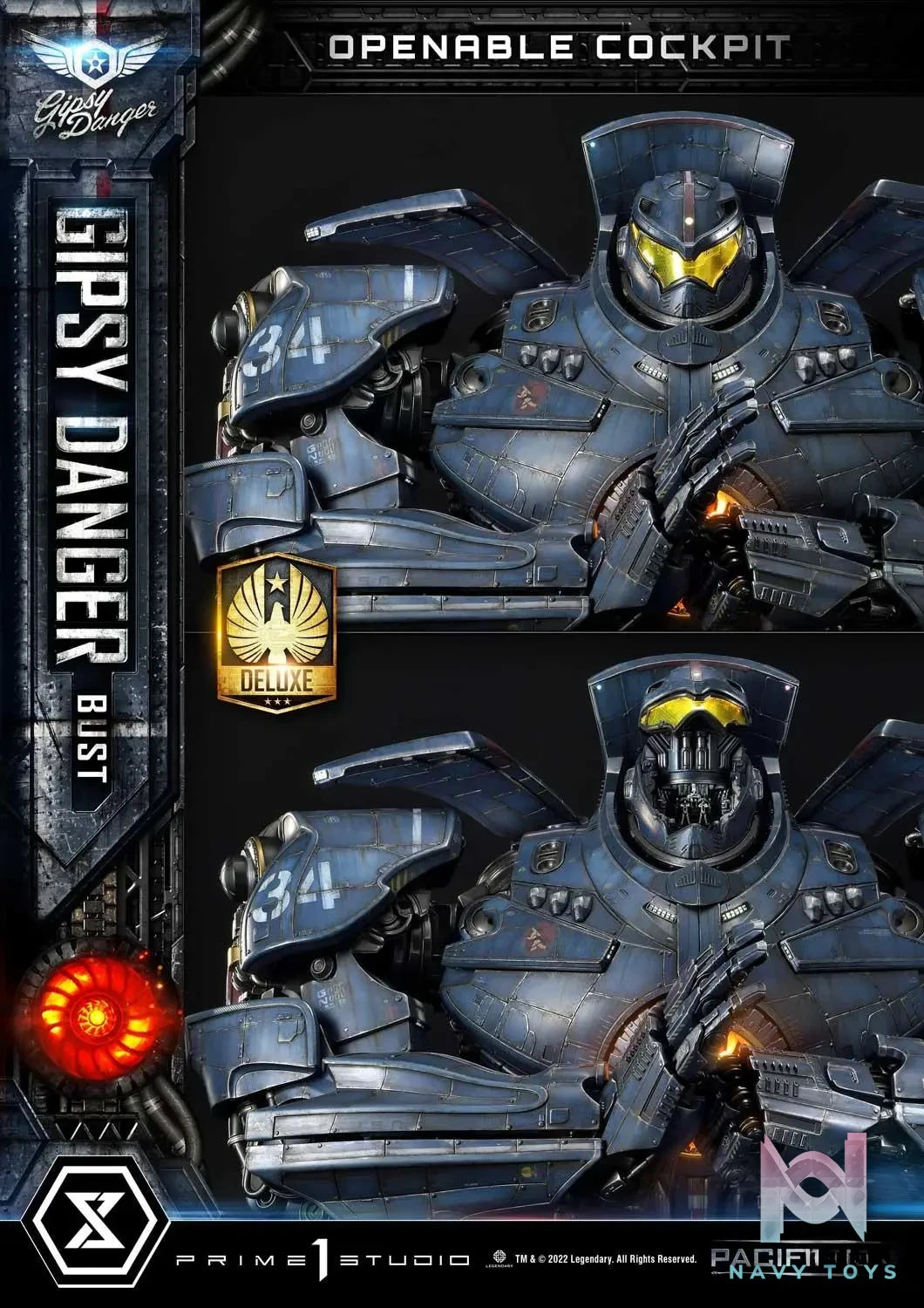 Prime 1 Studio – Life Size Bust Pacific Rim Gipsy Danger LSPACRIM-01 LSPACRIM-01DX (Licensed)