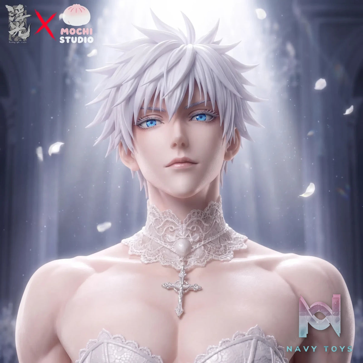 MOCHI Studio X Floating Light Studio – Handsome Men Wedding Gown Cos Series 001 Satoru Gojo Jujutsu Kaisen
