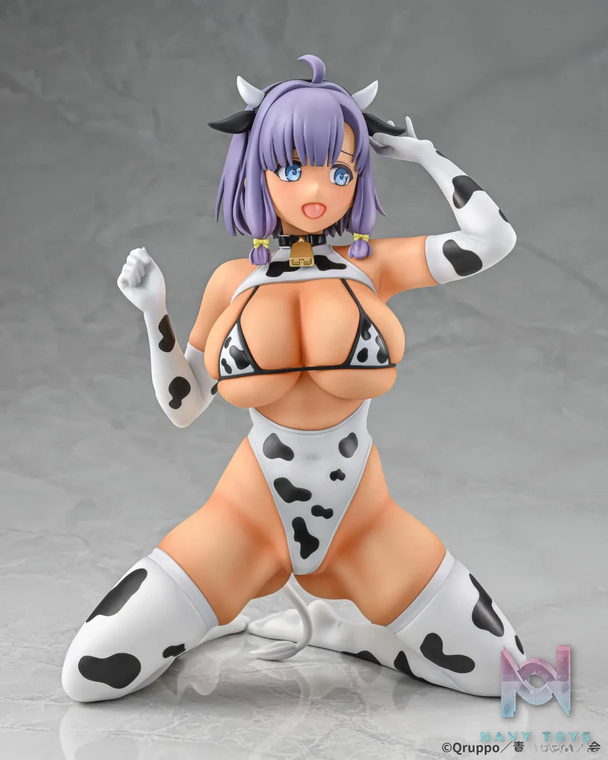 Q-six – Nukitashi THE ANIMATION Misaki Hotori Cow Pattern Costume 1/5 Complete Figure (Licensed)