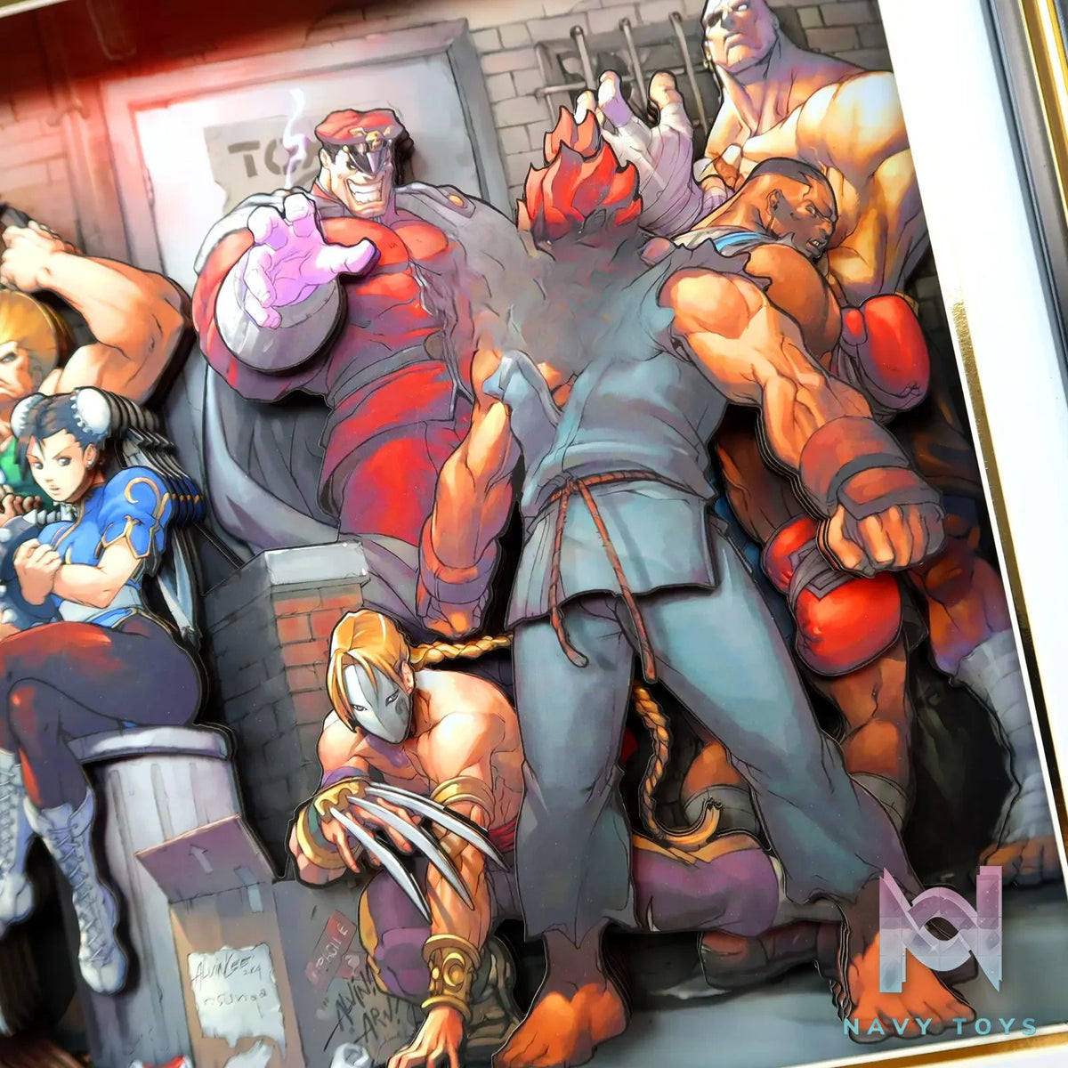 KALA HOME Studio – Street Fighter Multiple Characters #01 3D Decorative Painting Street Fighter