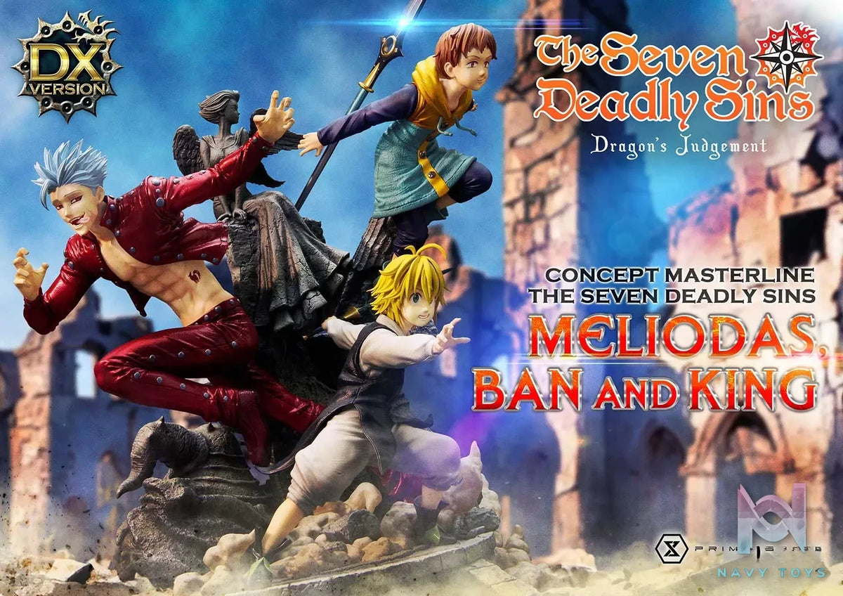 Prime 1 Studio – Concept Masterline The Seven Deadly Sins Meliodas, Ban and King CMNTZ-01 CMNTZ-01DXS (Licensed)