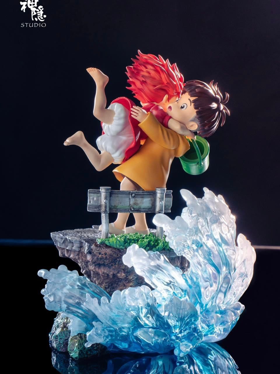 Ponyo & Sosuke - Ponyo On The Cliff By The Sea - ShenYin Studio resin statue shenyin studio anime figure