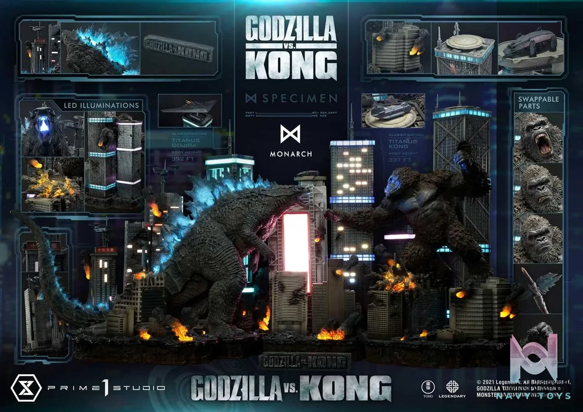 Prime 1 Studio – Ultimate Diorama Masterline Godzilla vs Kong Godzilla VS Kong Final Battle UDMGVK-03(Licensed)