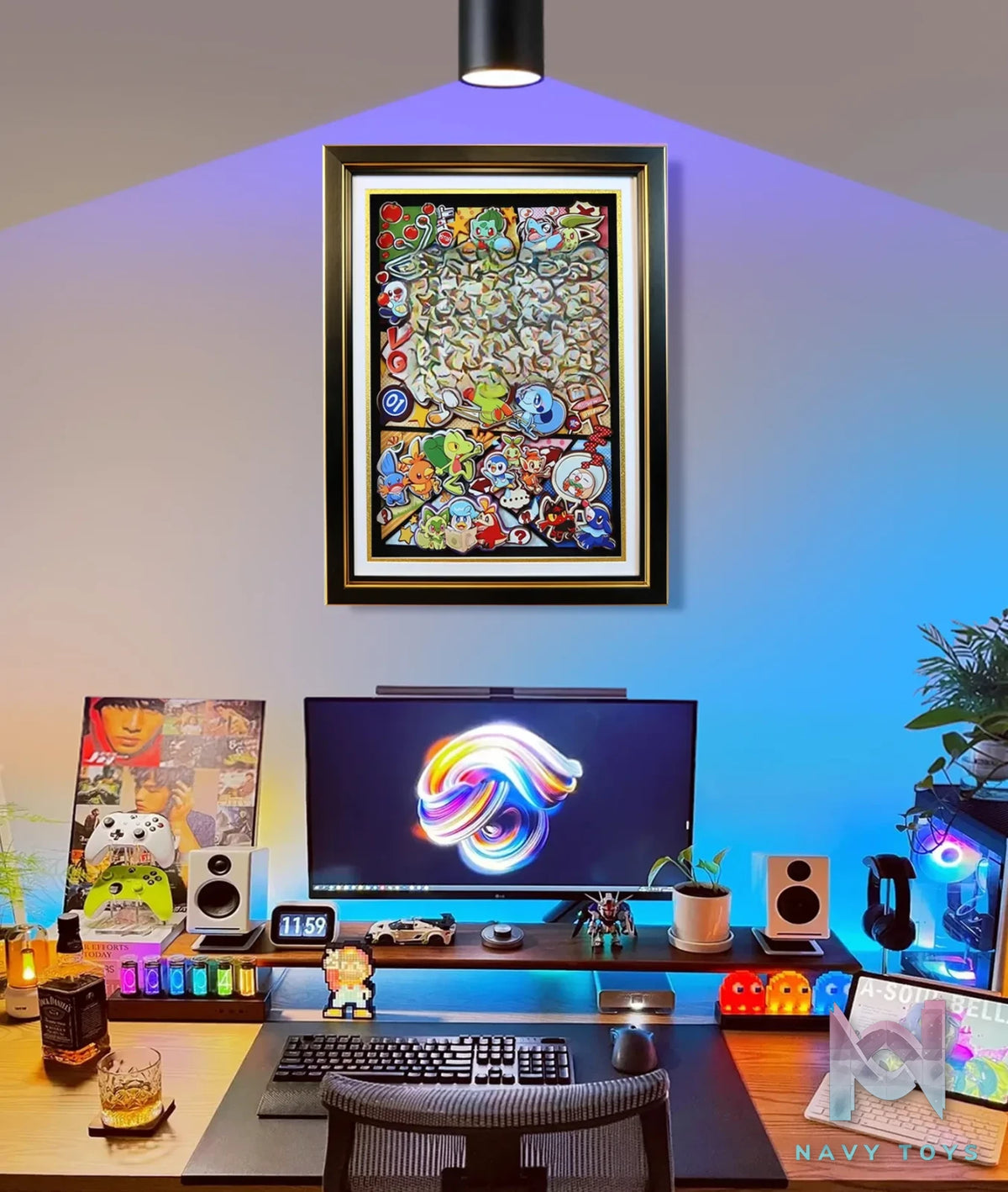 KALA HOME Studio – Pokémon Multiple Characters #15 3D Decorative Painting Pokémon
