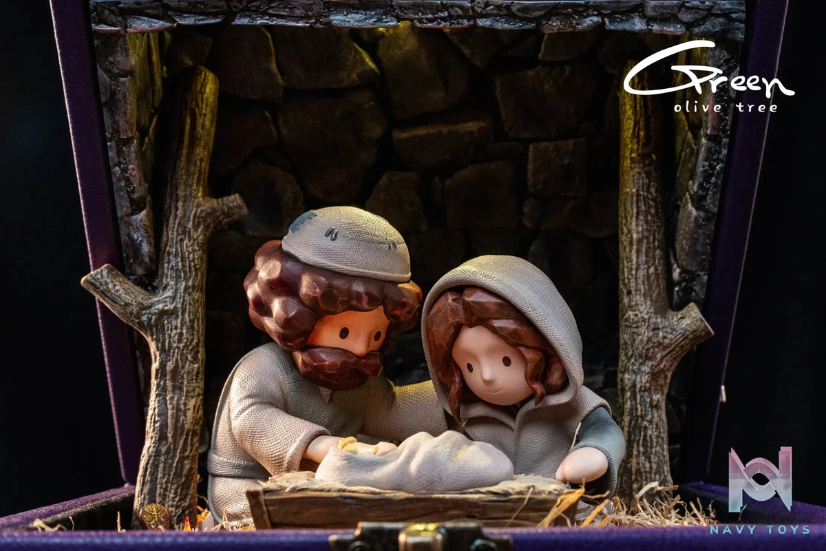 Green Olive Tree Studio – BOX Story Illustration Series-He Was Born in a Manger (Licensed)