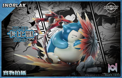 RED ART Studio – Pokémon Snorlax Primary Color or Pokémon Adventures version