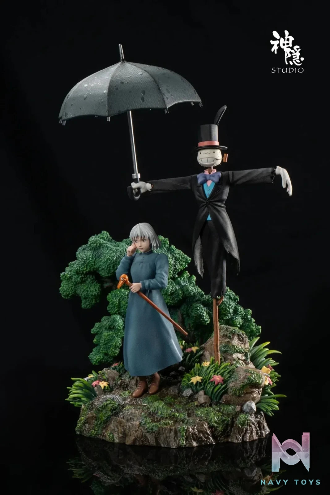 Shen Yin Studio - Howl's Moving Castle Silhouette Moment Series Turnip Head's Guardian resin statue Navy Toys anime figure