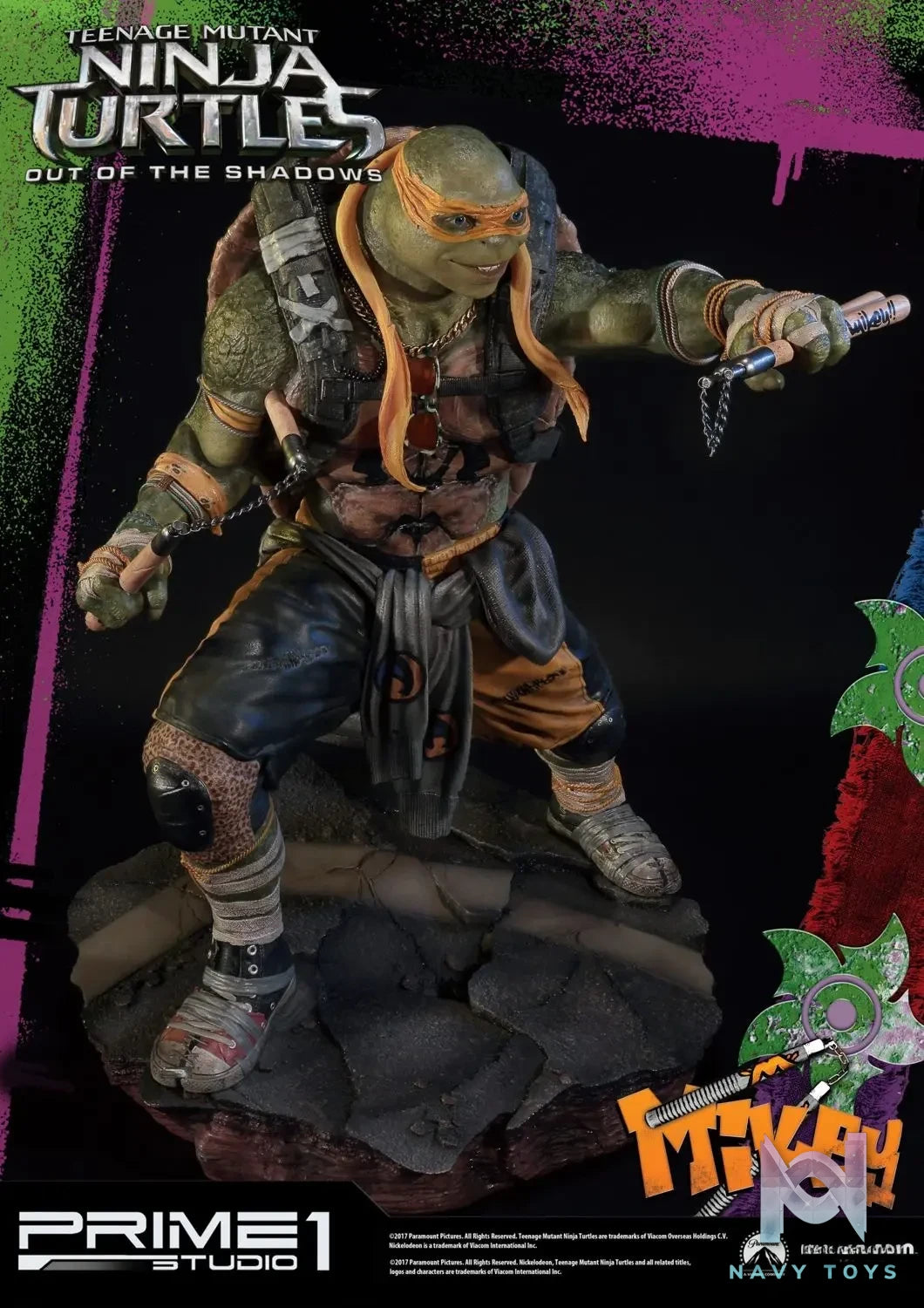 Prime 1 Studio – Premium Masterline Teenage Mutant Ninja Turtles: Out of the Shadows (Film) Michelangelo PMTMNT-06 (Licensed)