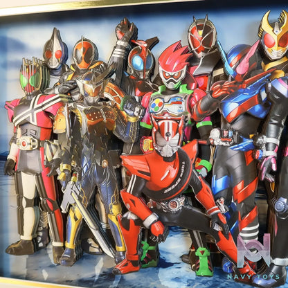 KALA HOME Studio – Kamen Rider Multiple Characters #01 3D Decorative Painting Kamen Rider