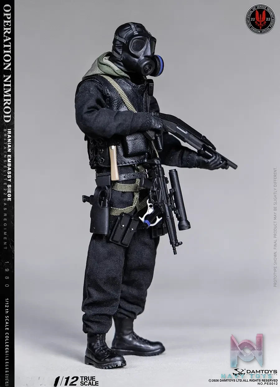 DAMTOYS – 1/12 POCKET ELITE SERIES: OPERATION NIMROD 1980 IRANIAN EMBASSY SIEGE 22 SAS CRW PES012S (Licensed)