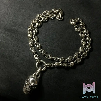 Raven Studio (silver jewelry) – Exclusive Design Small Skull Trophy Necklace Original