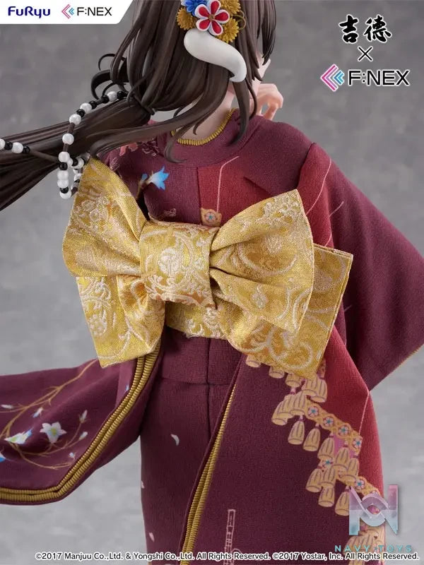 FURYU – Yoshitoku x F:NEX Mikasa blue flower komachi ver -Japanese Doll- 1/4 Scale Figure (Licensed)