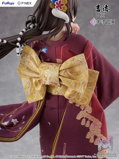 FURYU – Yoshitoku x F:NEX Mikasa blue flower komachi ver -Japanese Doll- 1/4 Scale Figure (Licensed)