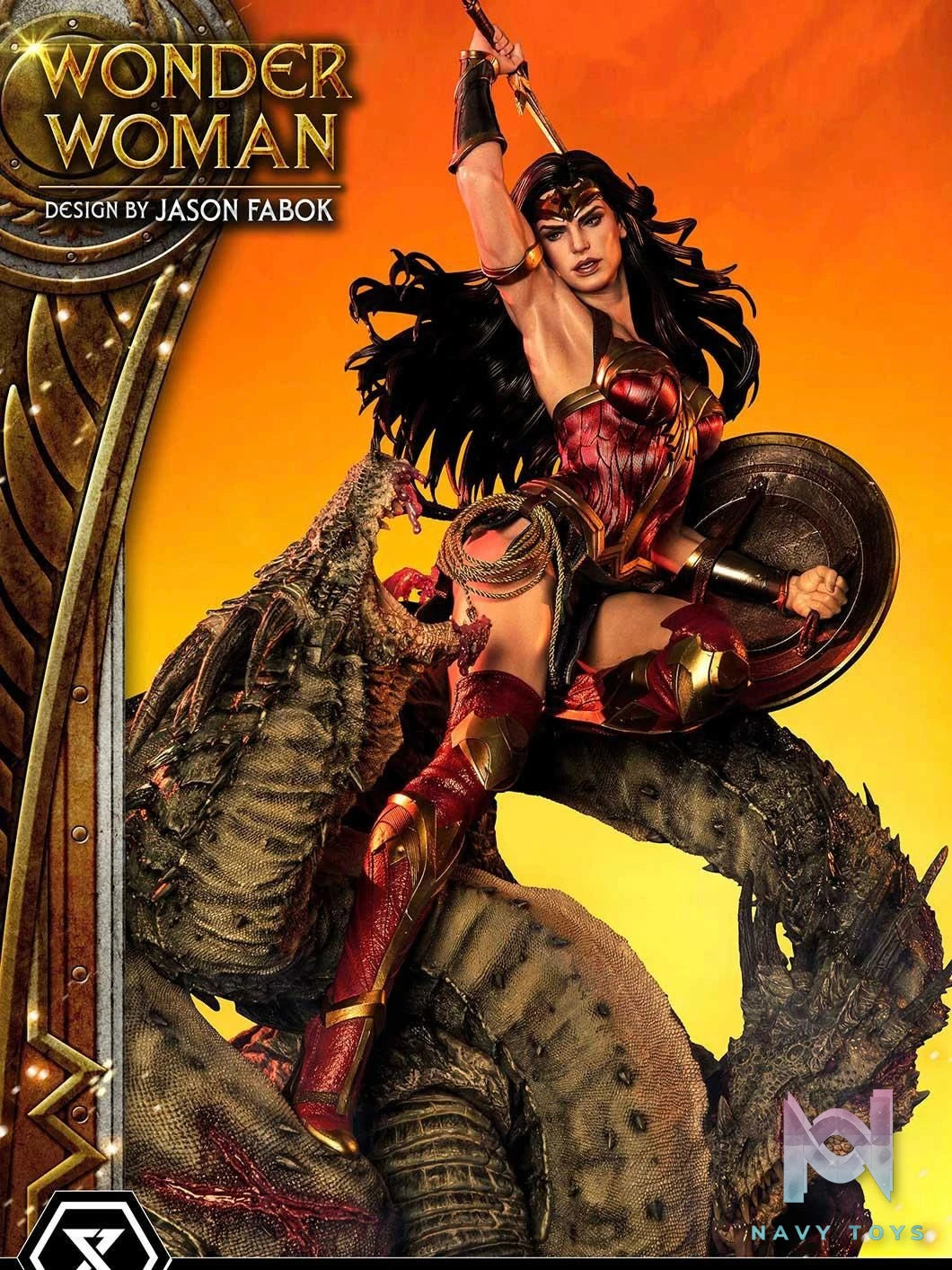 Wonder Woman Versus Hydra - Wonder Woman - Prime 1 Studio (MMDC - 48EXS) resin statue Prime 1 Studio anime figure