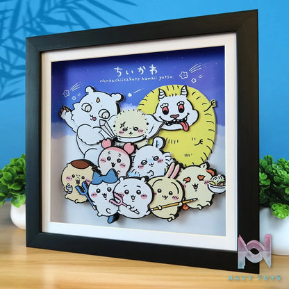 KALA HOME Studio – Chiikawa Multiple Characters 3D Decorative Painting Chiikawa