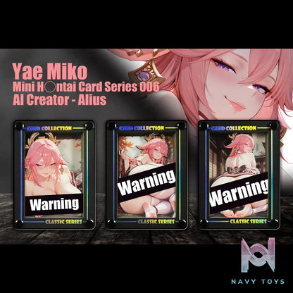 B&W Studio – Mini AI Creator Series Desktop Decorative Card #06 Yae Miko Genshin Impact