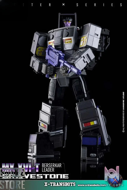 X-Transbots Studio – MX-12T Gravestone Motormaster Youth Version x MX-12B Trailer for MX-12A Gravestone Motormaster w/MX-12C Accessory Pack Transformers