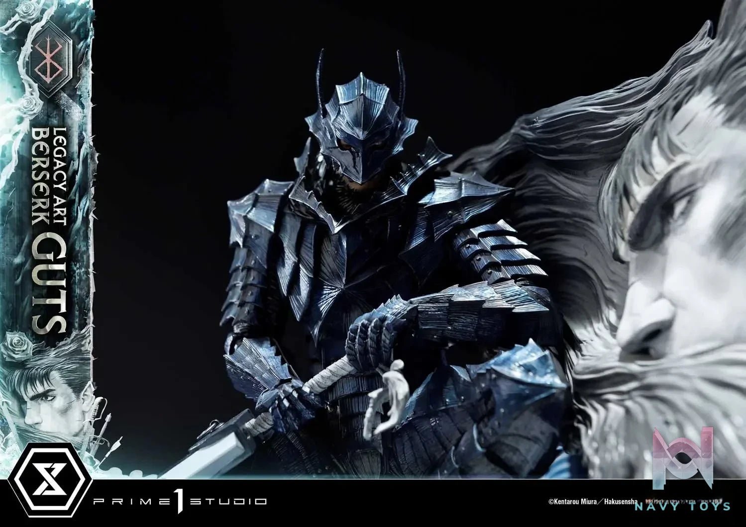 Guts LABR-01 LABR-01S(Licensed) - Legacy Art Kentaro Miura Berserk - Prime 1 Studio resin statue Navy Toys anime figure