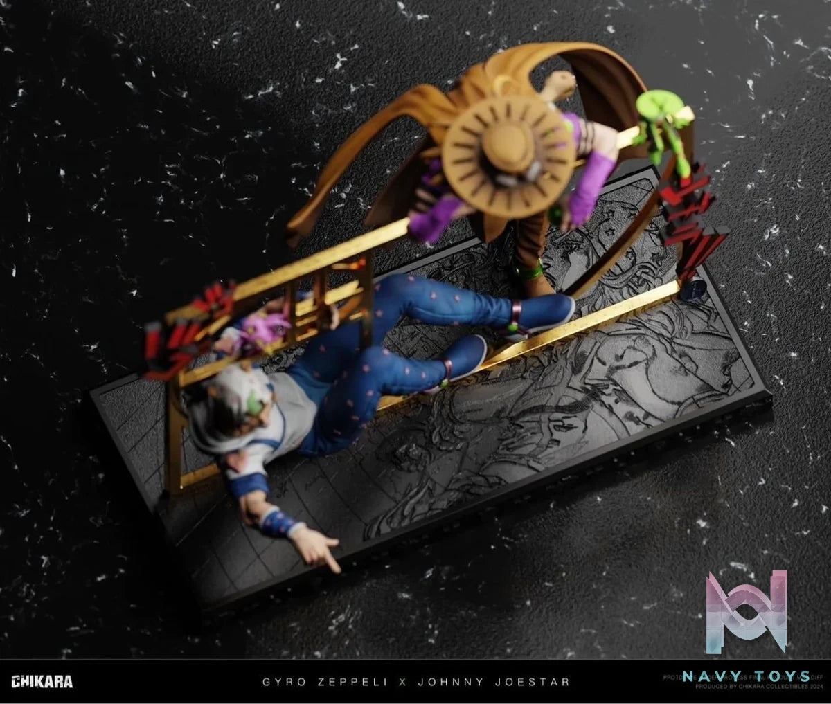 Gyro Zeppeli & Johnny Joestar - Jojo’s Bizarre Adventure - Chikara Studio resin statue Chikara Studio anime figure