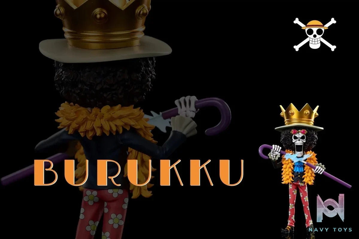 A+ Studio - One Piece Fish - Man Island Project Straw Hat Pirates Brook resin statue Navy Toys anime figure