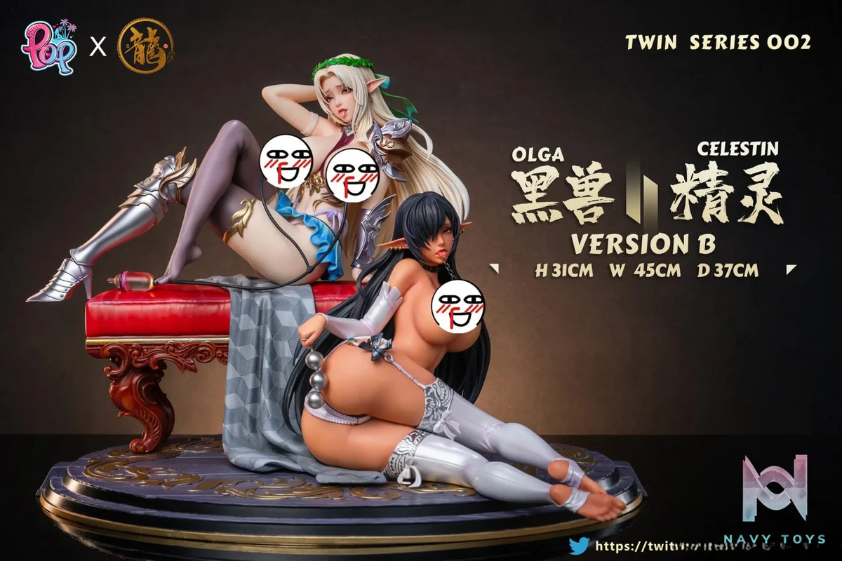 Dragon Studio & POP Studio – Kuroinu Twin Series 002 Kuroinu & Elf