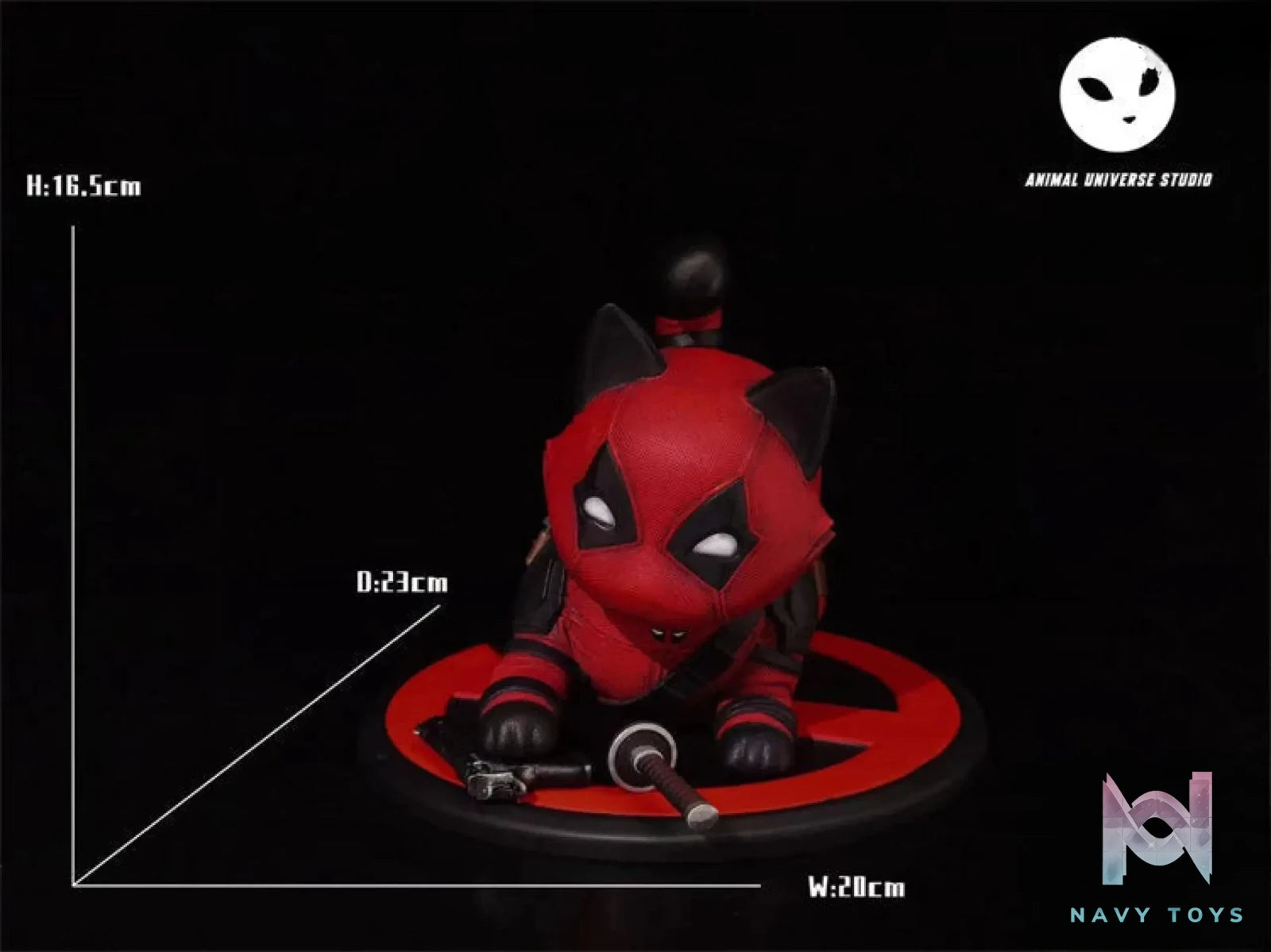 Animal Universe Studio – Super Hero Series Deadpool Kitty