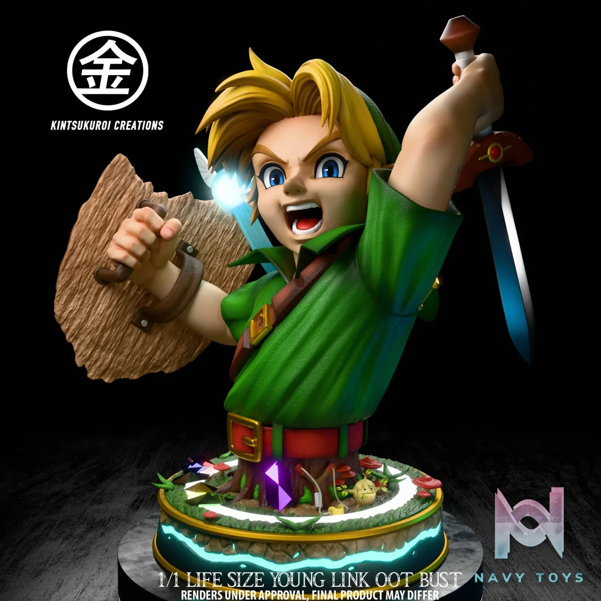 Kintsukuroi Creations Studio – Legend of Zelda Young Link Bust