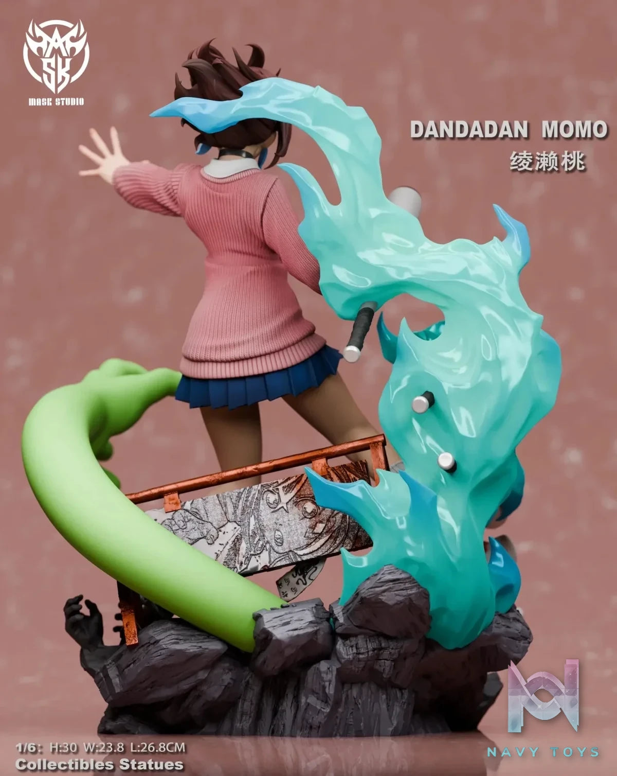 Mask Studio - Dandadan Momo Ayase resin statue Navy Toys anime figure