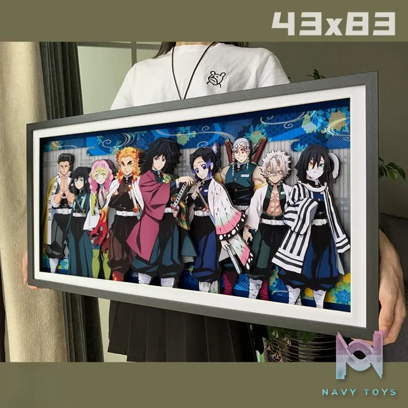 KALA HOME Studio – Demon Slayer Multiple Characters #01 3D Decorative Painting Demon Slayer