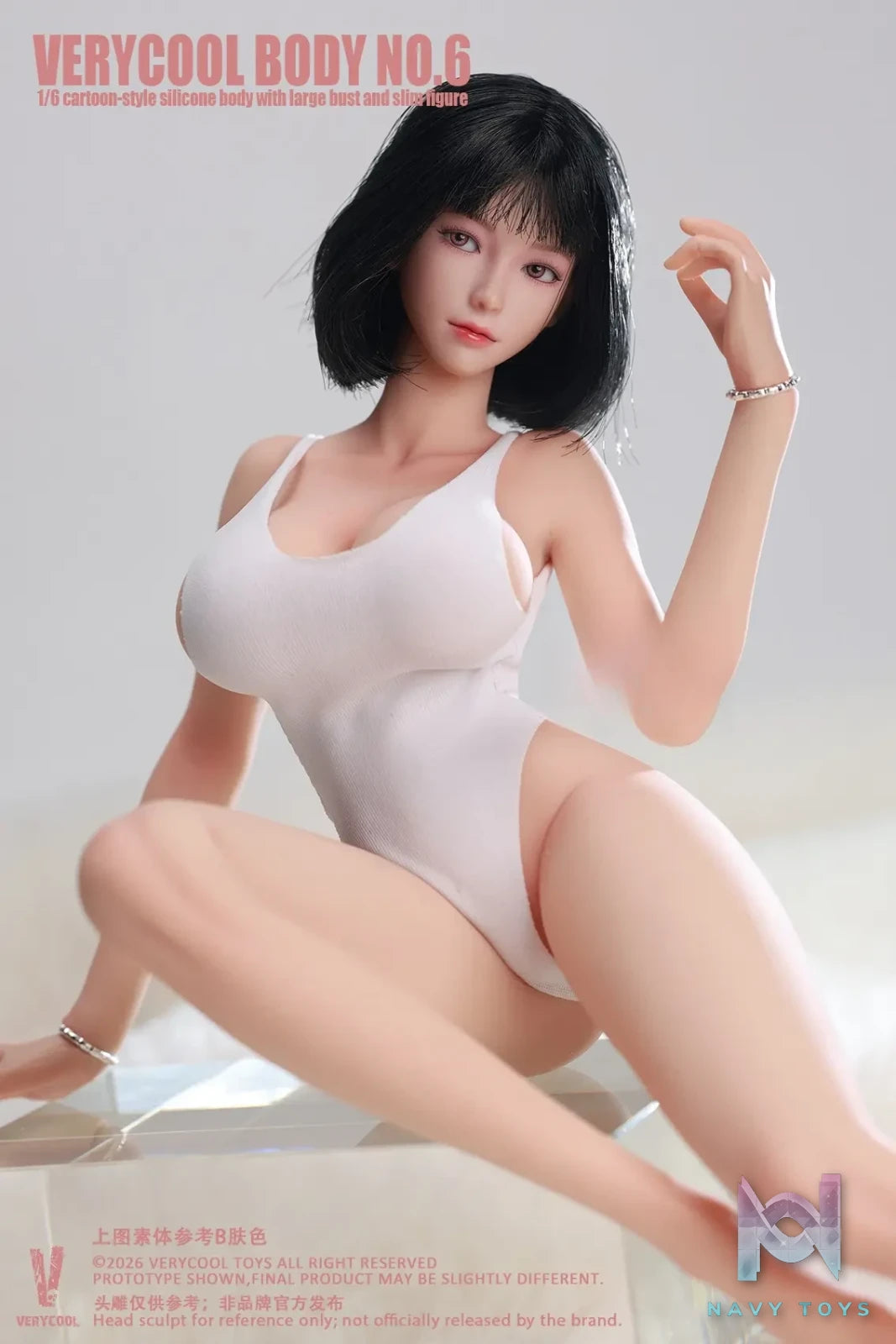 VERYCOOL – Body No.6 1/6 Platinum Silicone Female Body VCD-06 (Licensed)