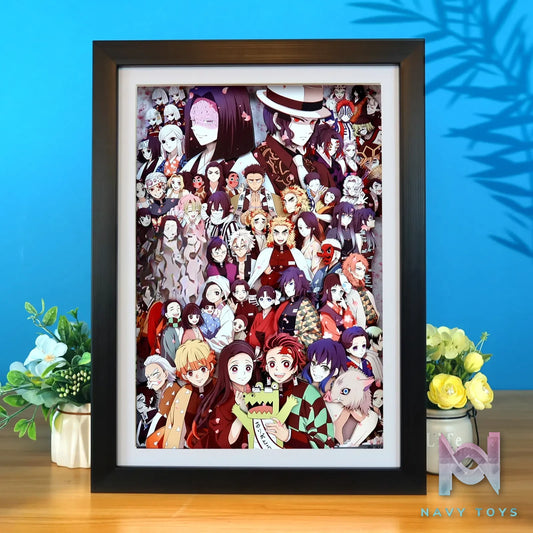 KALA HOME Studio – Demon Slayer Multiple Characters #10 3D Decorative Painting