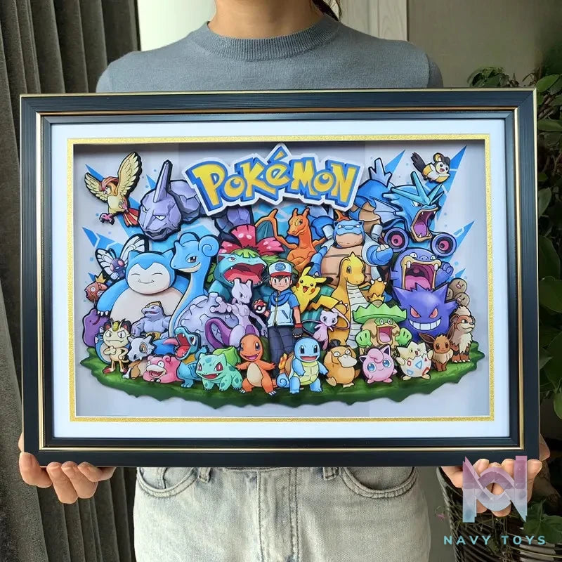 KALA HOME Studio – Pokémon Multiple Characters #04 3D Decorative Painting Pokémon