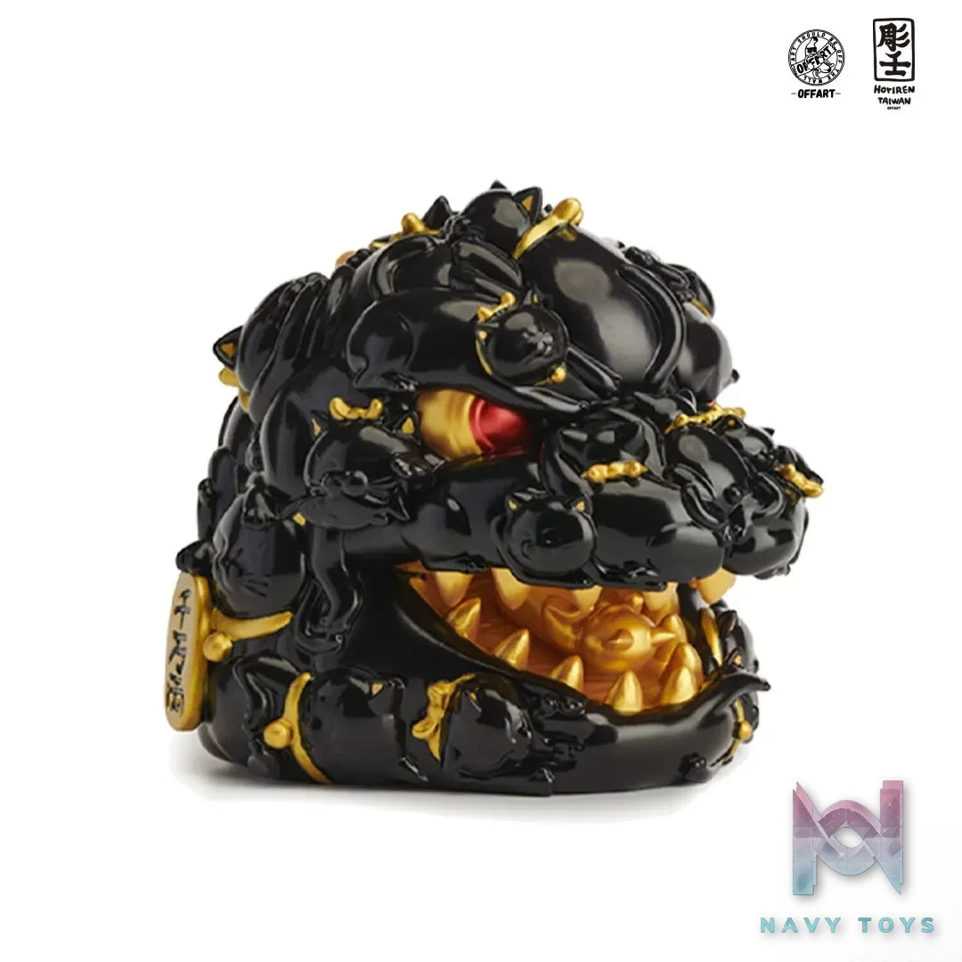 OFFART & A Ren – OFFART X Horiren Red Flame Hundred Cats Mini – Black Gold Bust (Licensed)