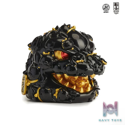 OFFART & A Ren – OFFART X Horiren Red Flame Hundred Cats Mini – Black Gold Bust (Licensed)